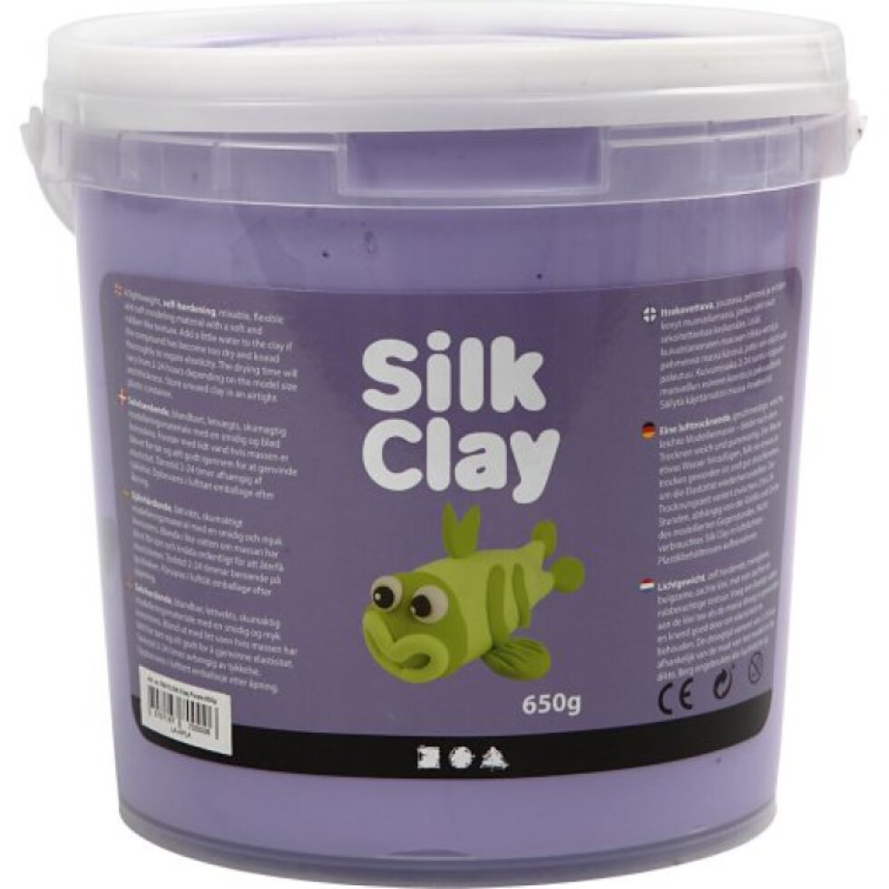 Samotvrdnoucí modelovací lehká hmota Silk Clay FIALOVÁ 650 g
