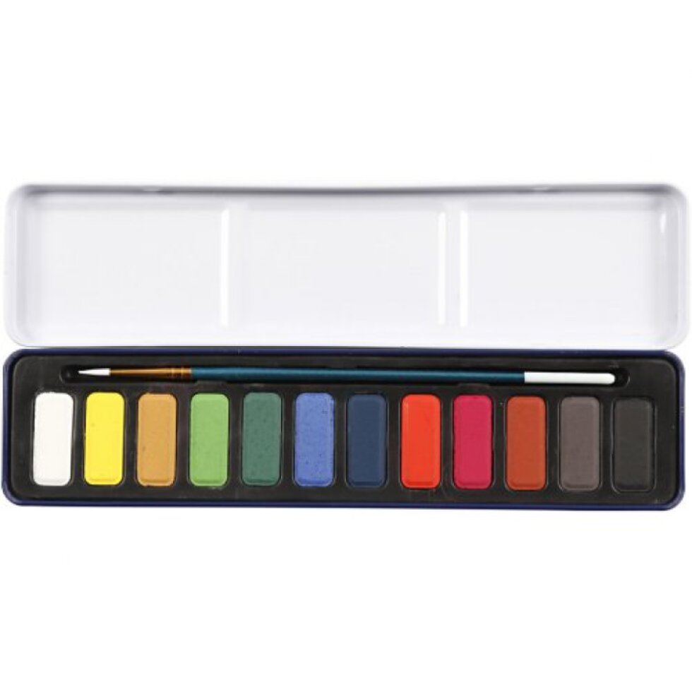 Sada akvarelových barev COLORTIME 12 barev ZÁKLADNÍ