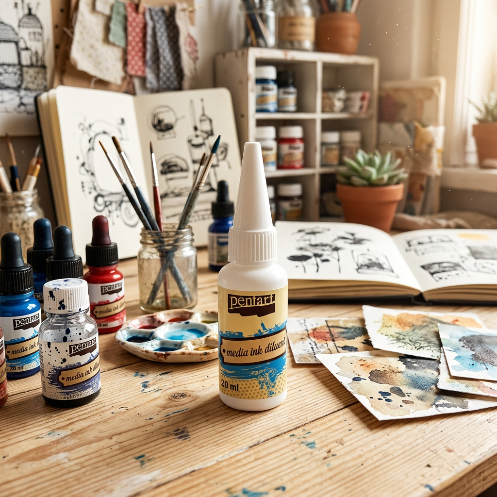 Ředilo na alkoholový inkoust MEDIA INK PENTART 20 ml