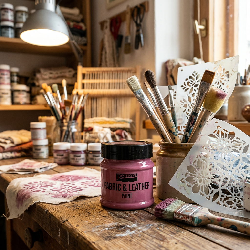 Barva na kůži a textil PENTART 50 ml MAGENTA