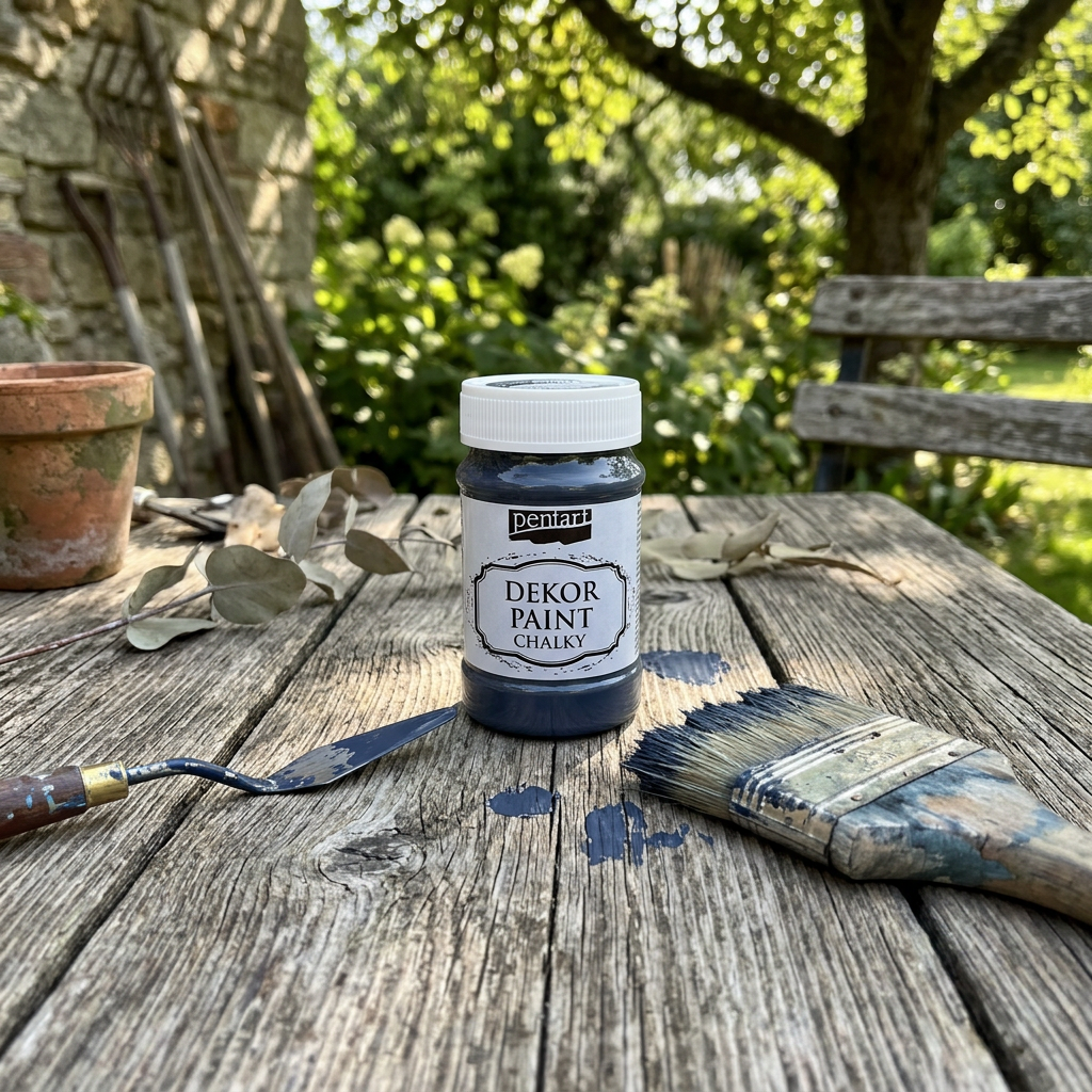 Křídová a dekorační barva PENTART 100 ml INDIGO MODRÁ