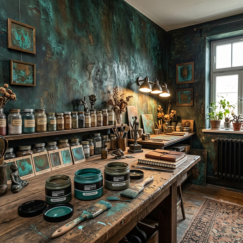 Barva na zeď WALL DECOR 150 ml TMAVÁ PATINA