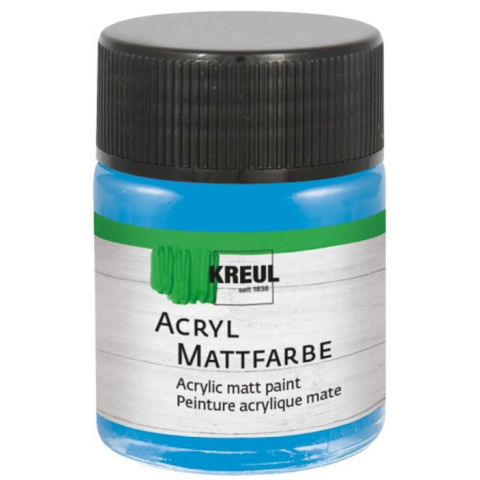 Akrylová barva matná KREUL 50 ml SVĚTLÁ MODRÁ
