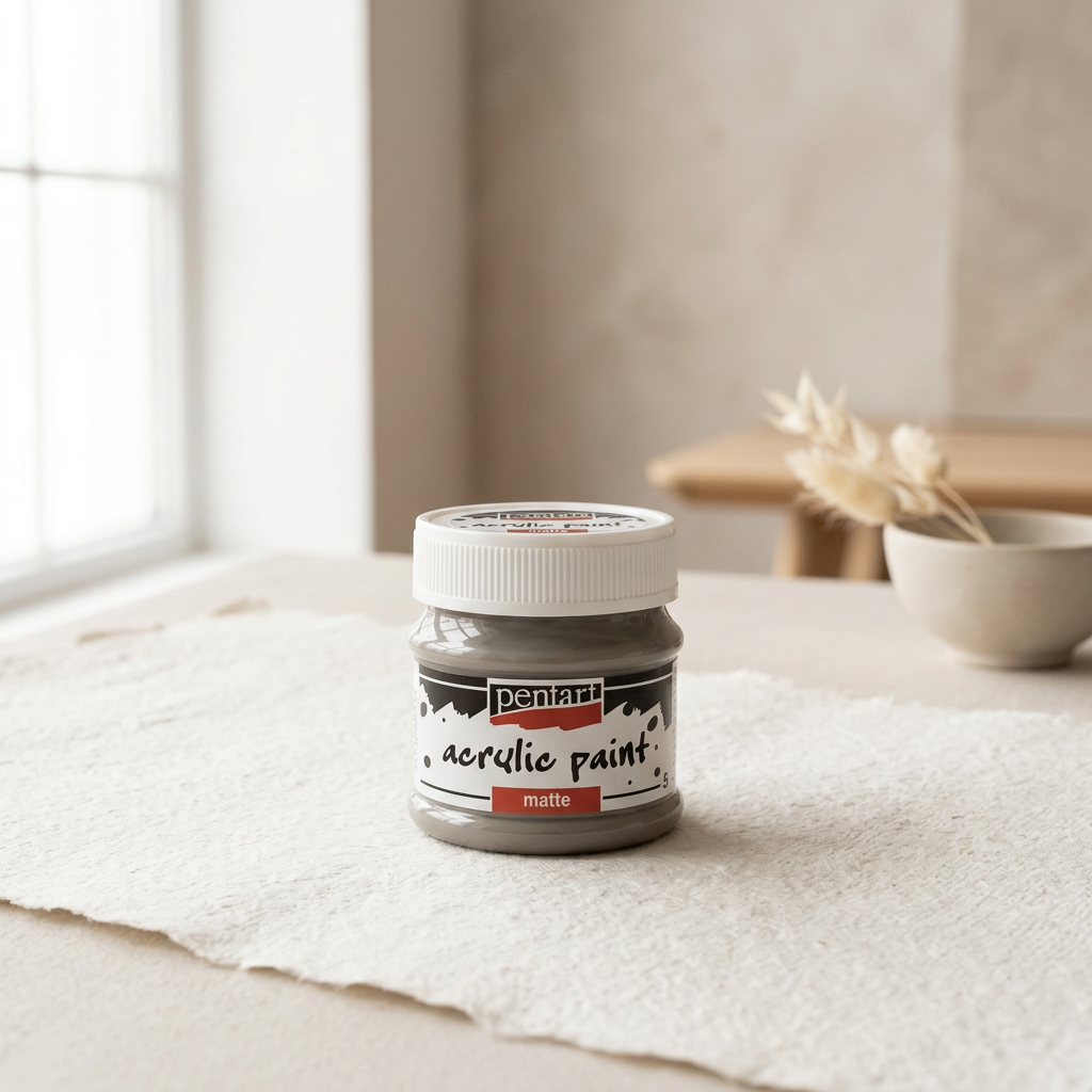 Akrylová barva matná PENTART 50 ml MUD ŠEDÁ