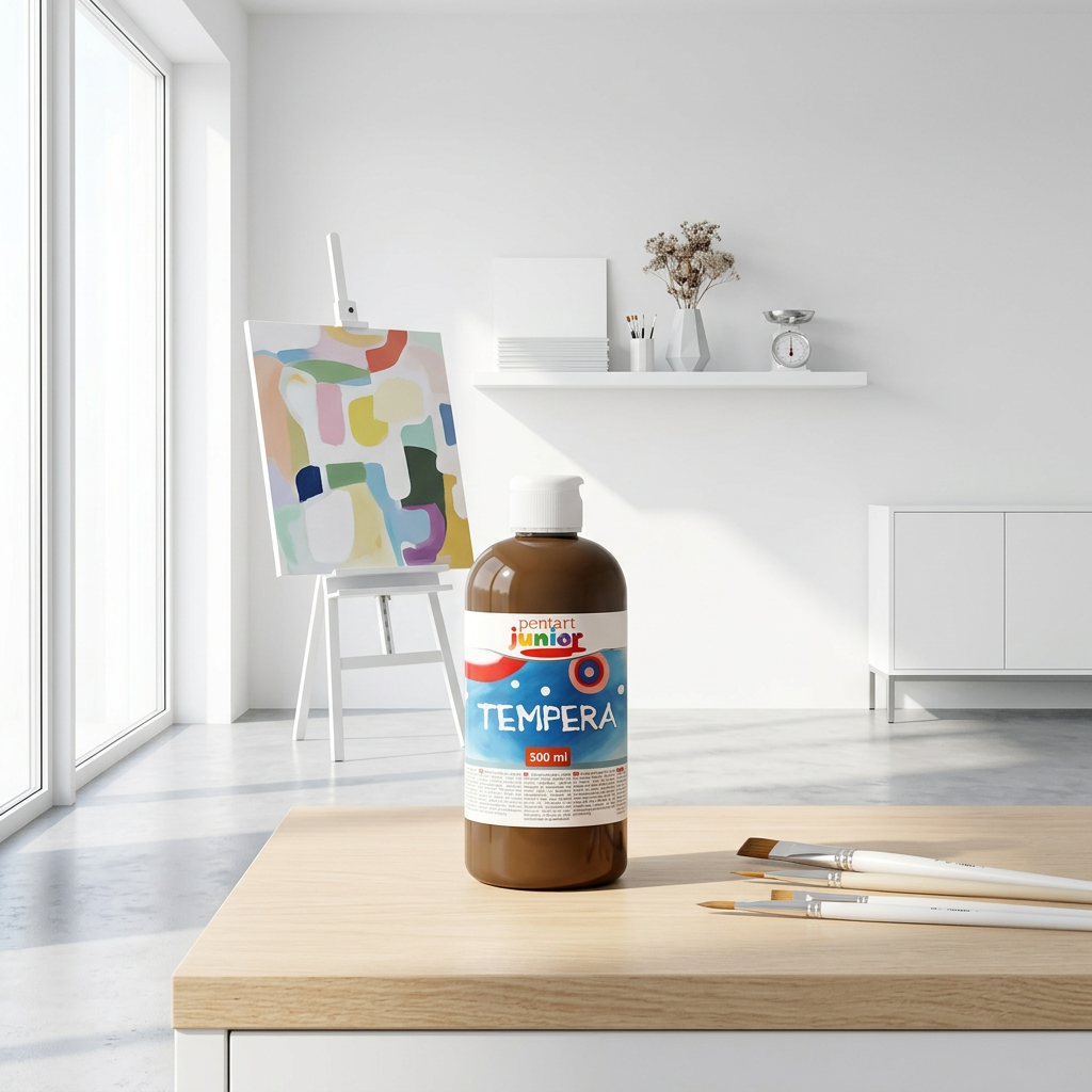 Temperová barva Junior PENTART 500 ml HNĚDÁ