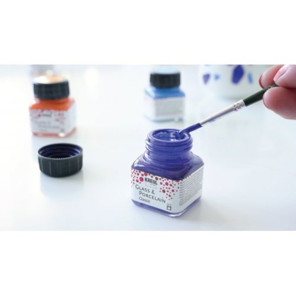 Sada barev na sklo a porcelán KREUL COLOR LIVING 6 x 20 ml