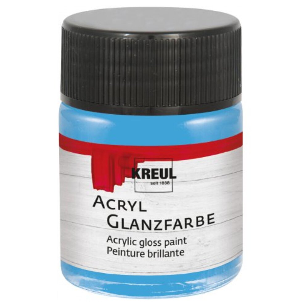 Akrylová barva lesklá KREUL 50 ml SVĚTLÁ MODRÁ