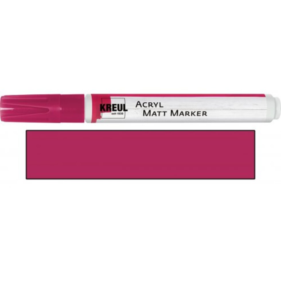 Akrylový fix matný KREUL medium MAGENTA