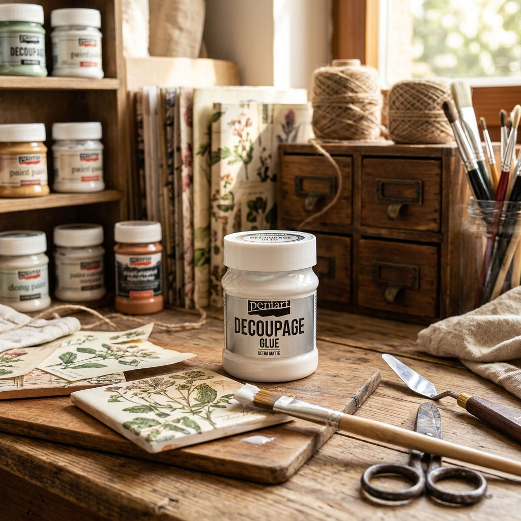 Lepidlo a lak na Decoupage PENTART 230 ml ULTRA MAT
