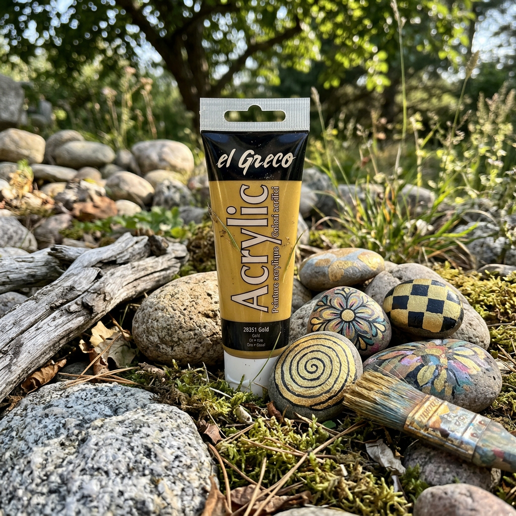 Akrylová barva EL GRECO 75 ml ZLATÁ