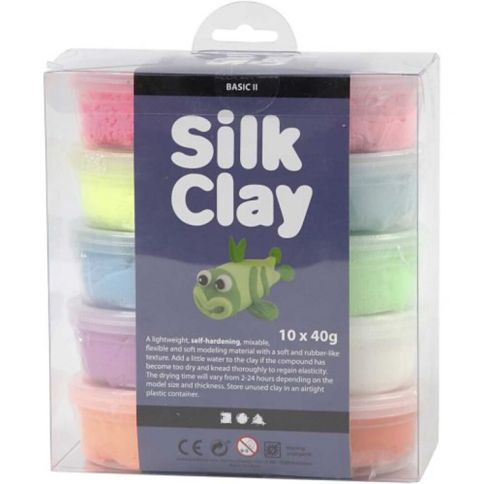 Silk Clay hedvábná modelovací hmota 10 barev