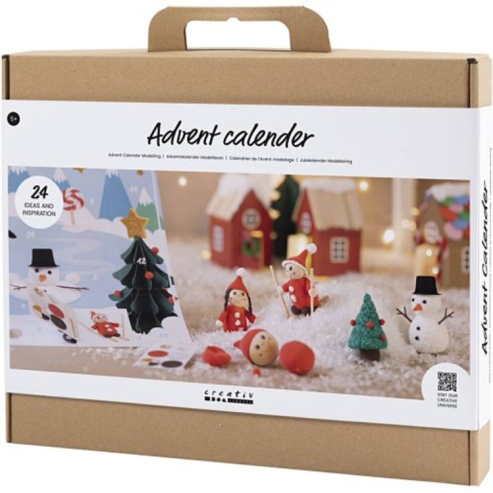 Adventní kalendář vánoční vesnička