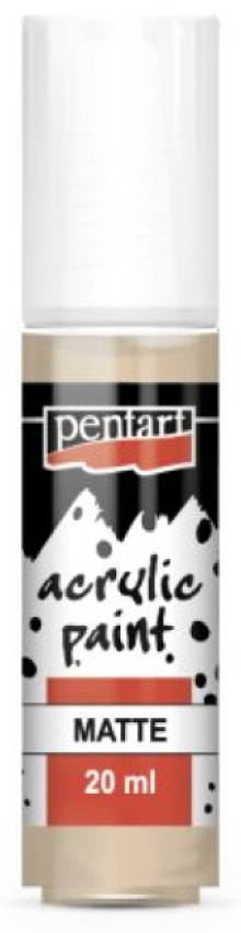 Akrylová barva matná PENTART 20 ml SVĚTLÁ ORANŽOVÁ