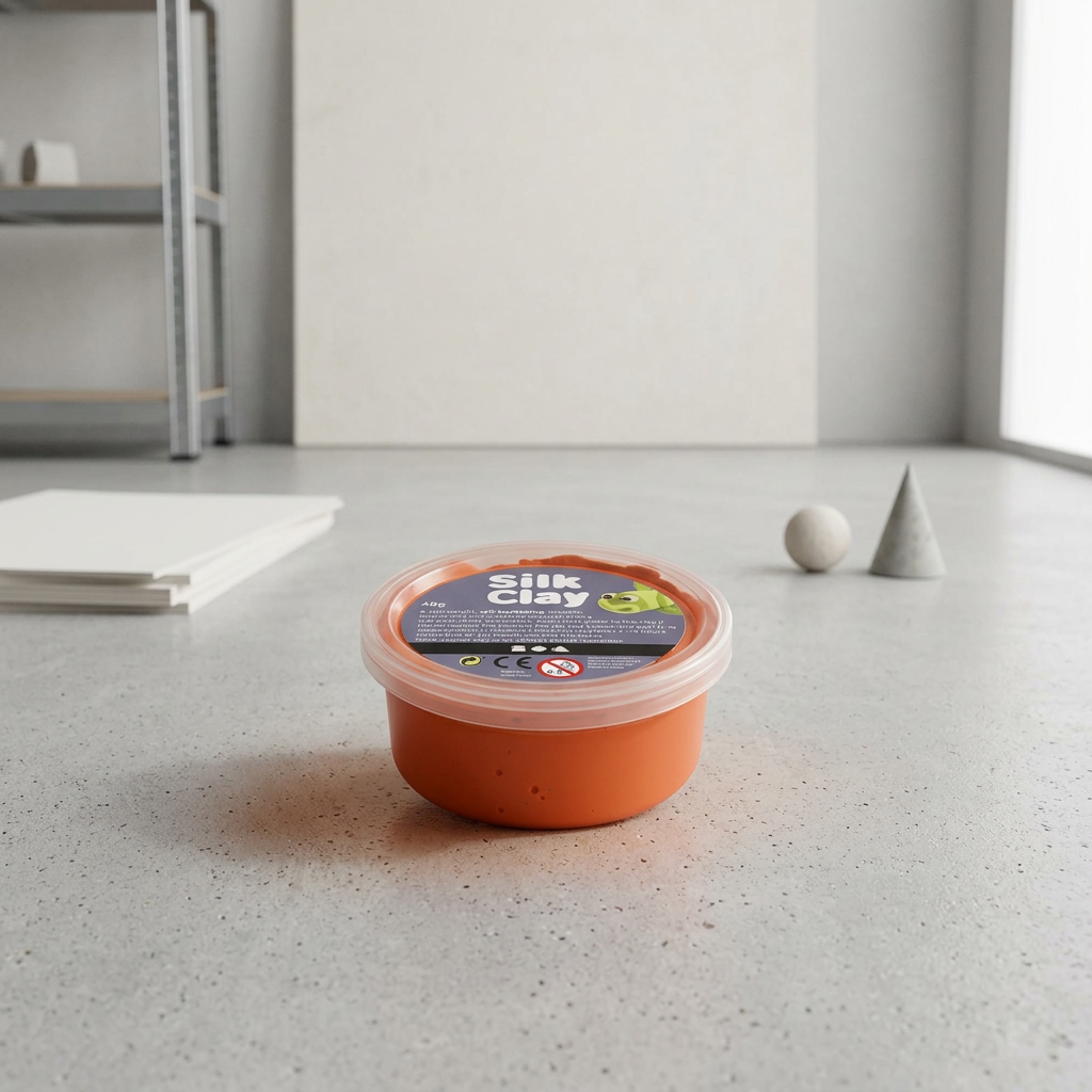 Samotvrdnoucí modelovací lehká hmota Silk Clay 40g ORANŽOVÁ