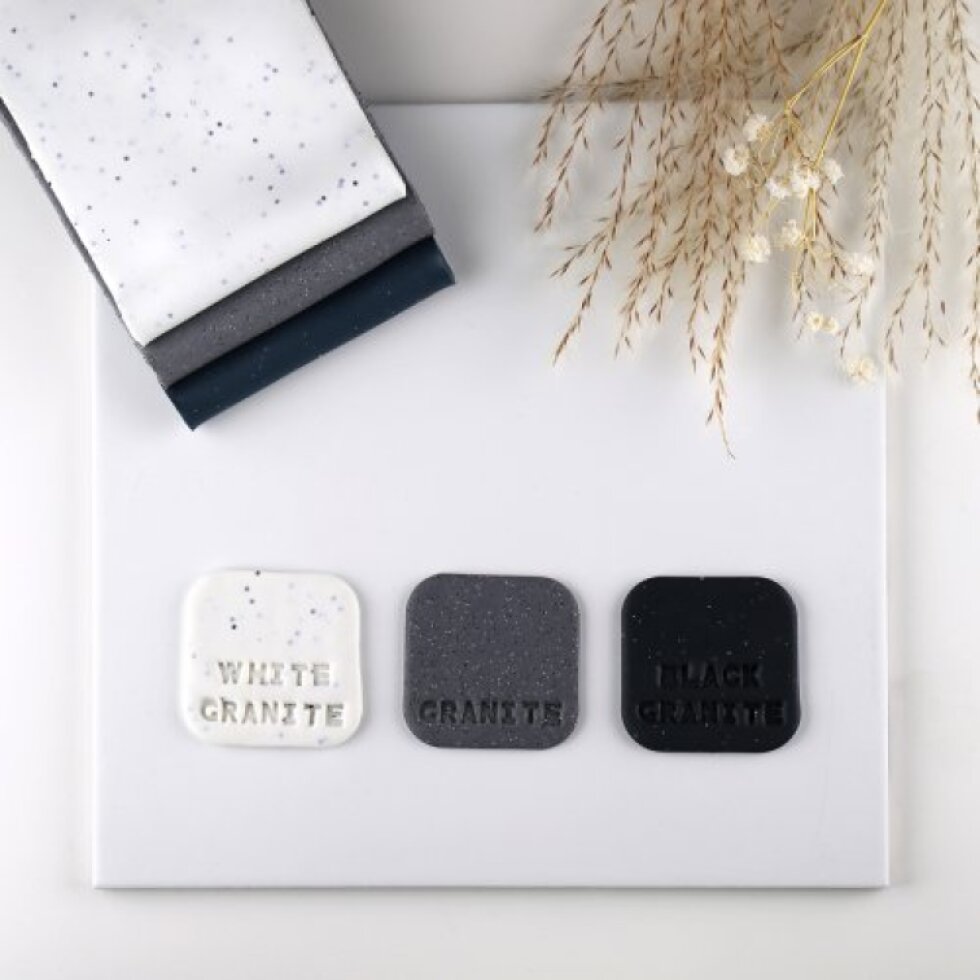 FIMO STONE efekt 57g BÍLÝ GRANIT