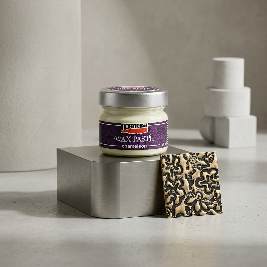 Vosková pasta Chameleon PENTART 20 ml BÍLO ZLATÁ