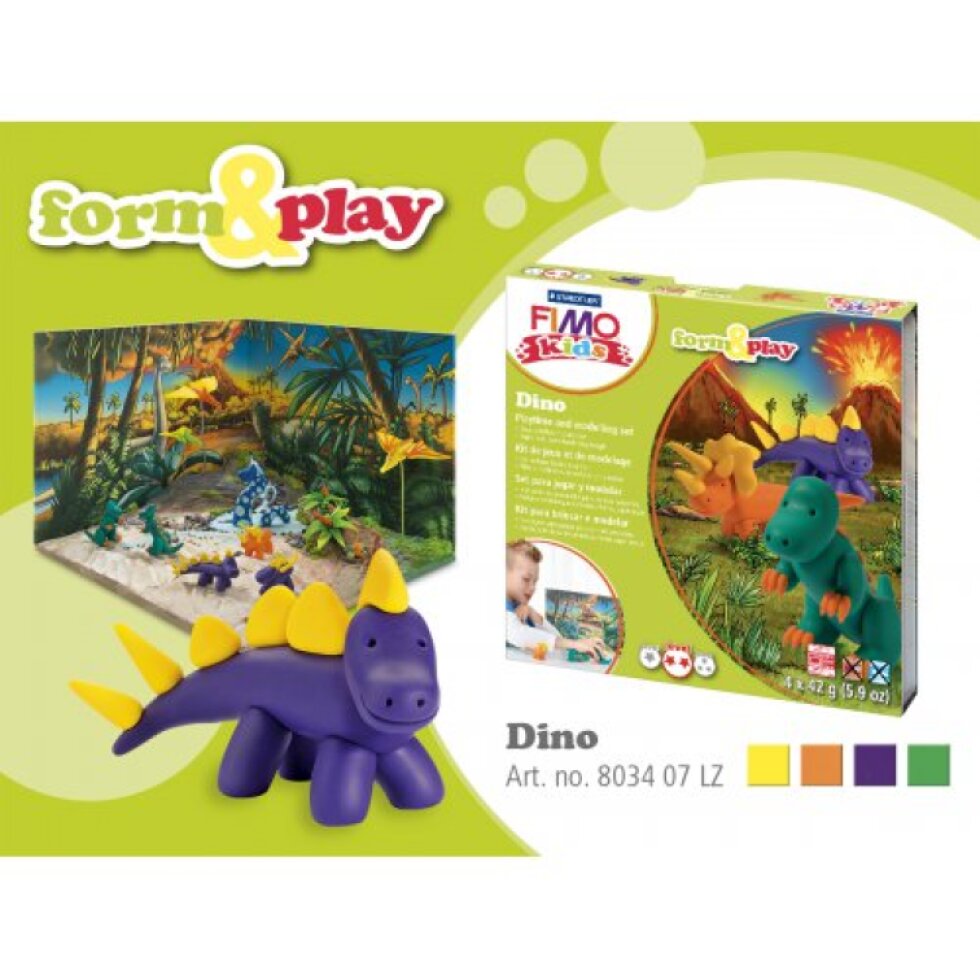 Sada Fimo kids Form & Play Dinosauři