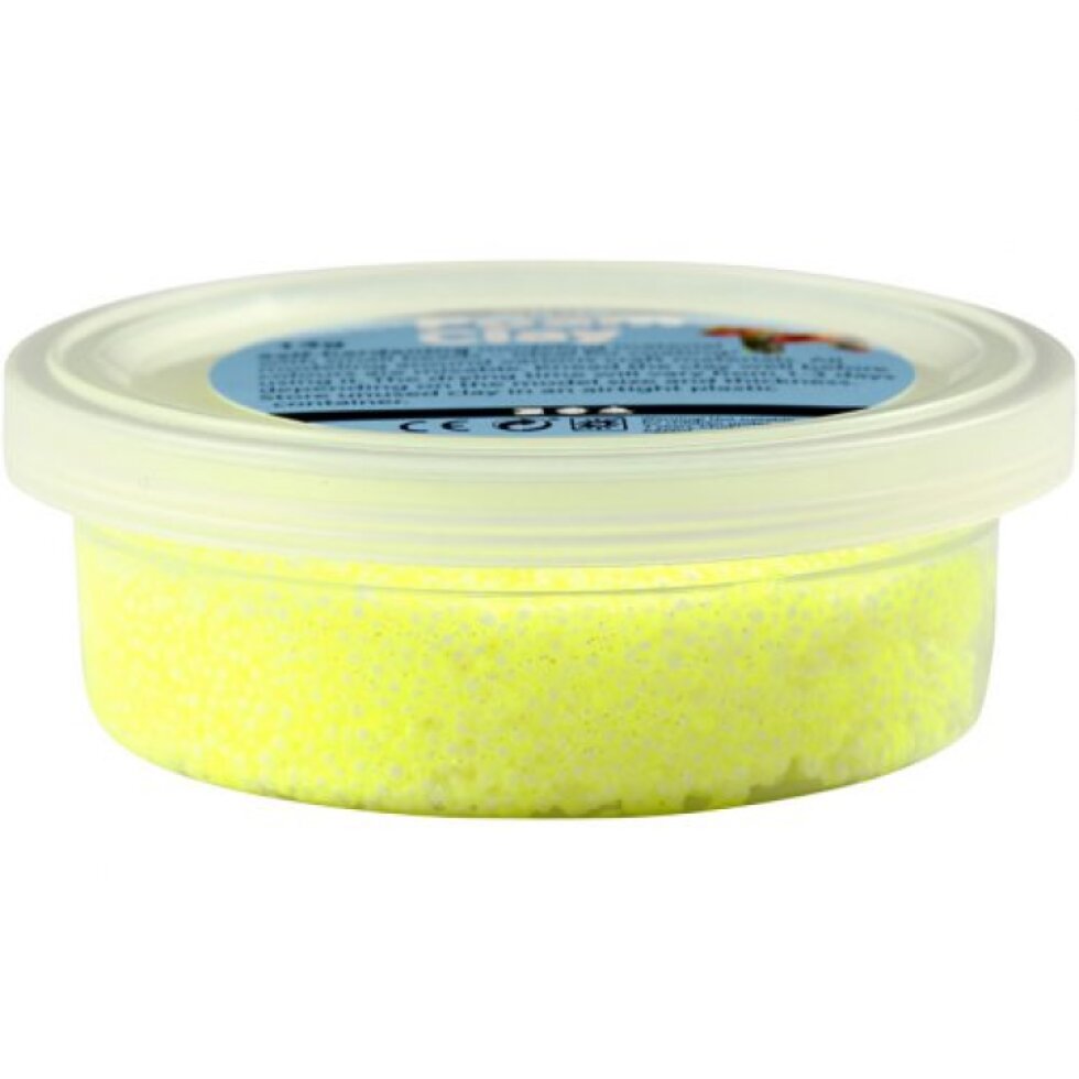 Samotvrdnoucí modelovací pěnová kuličková hmota Foam Clay SADA 6 PASTELOVÝCH A GLITTER BAREV