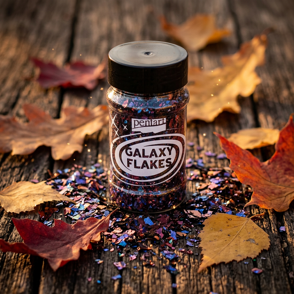 Galaxy vločky PENTART 15 g MARS HNĚDÁ