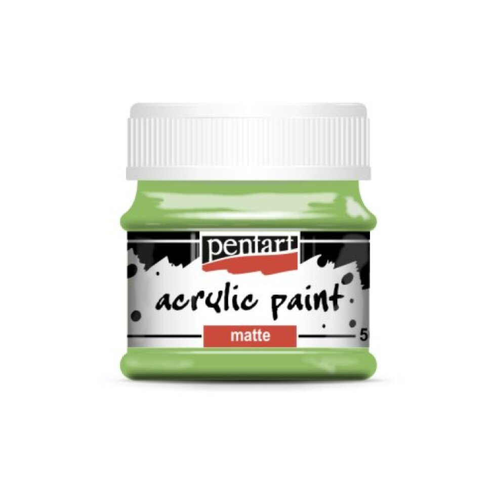 Akrylová barva matná PENTART 50 ml LISTOVÁ ZELENÁ