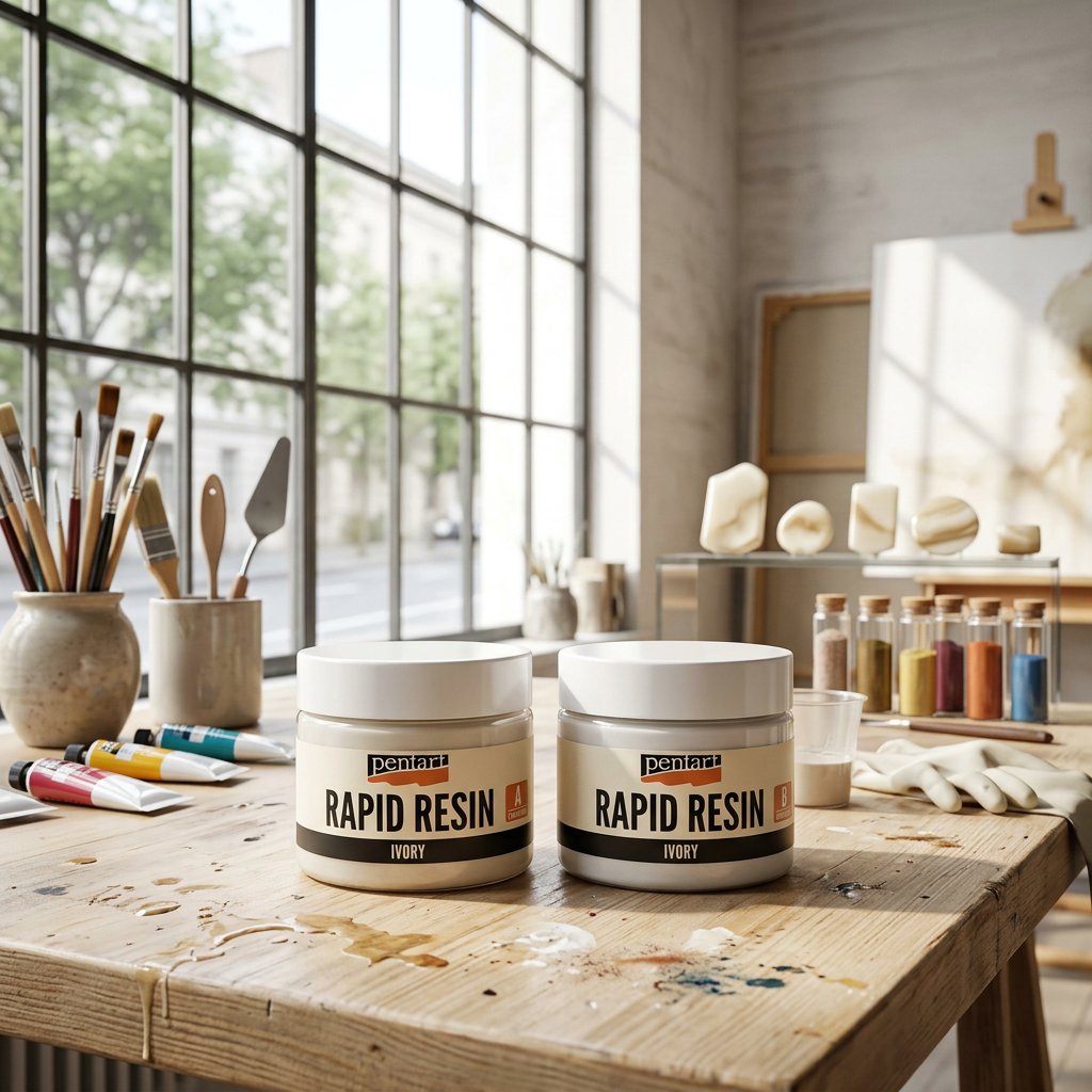 Rychle tuhnoucí pryskyřice Rapid Resin PENTART 80 ml SLONOVINOVÁ