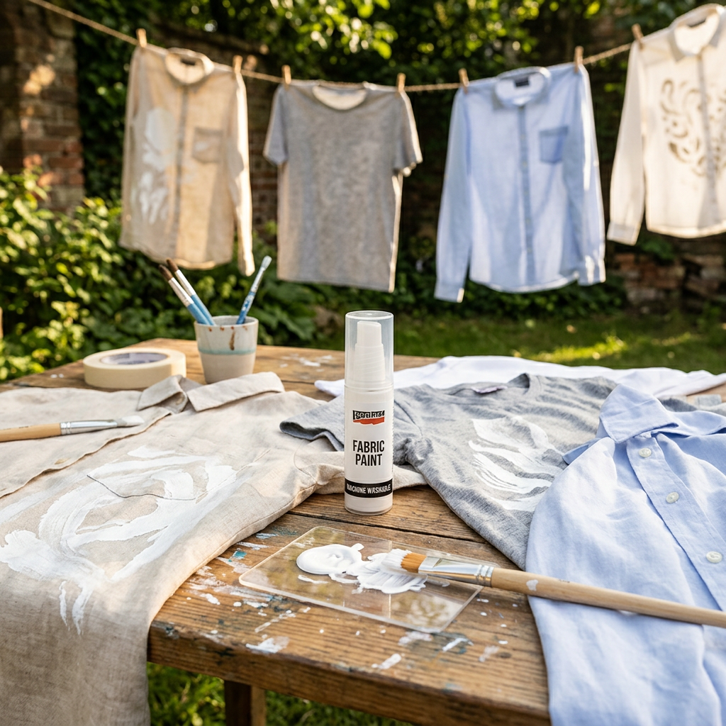 Barva na světlý a tmavý textil PENTART 20 ml BÍLÁ