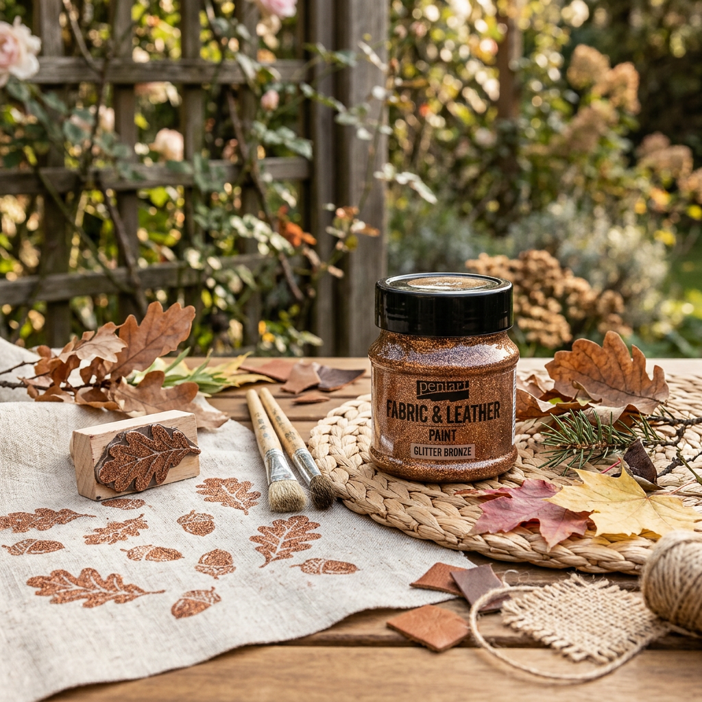 Barva na kůži a textil glitter PENTART 50 ml BRONZOVÁ