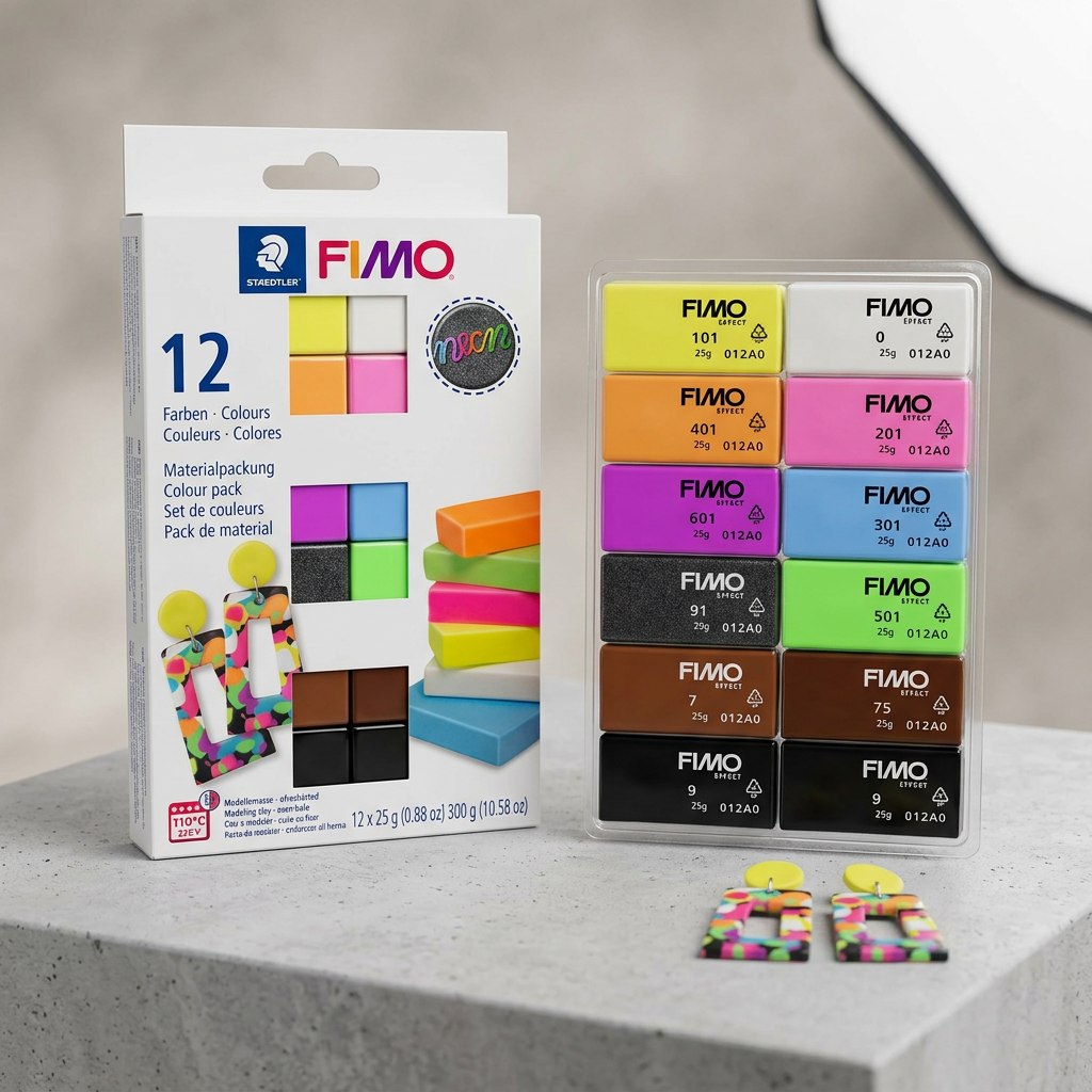 FIMO Efekt NEON sada 12 barev 25 g