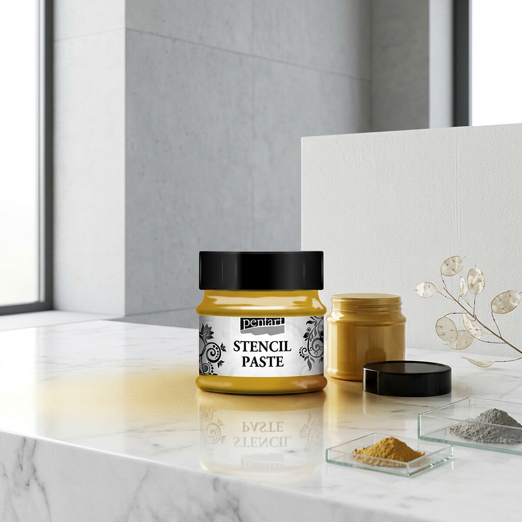 Šablonová pasta metalická PENTART 50 ml ZLATÁ