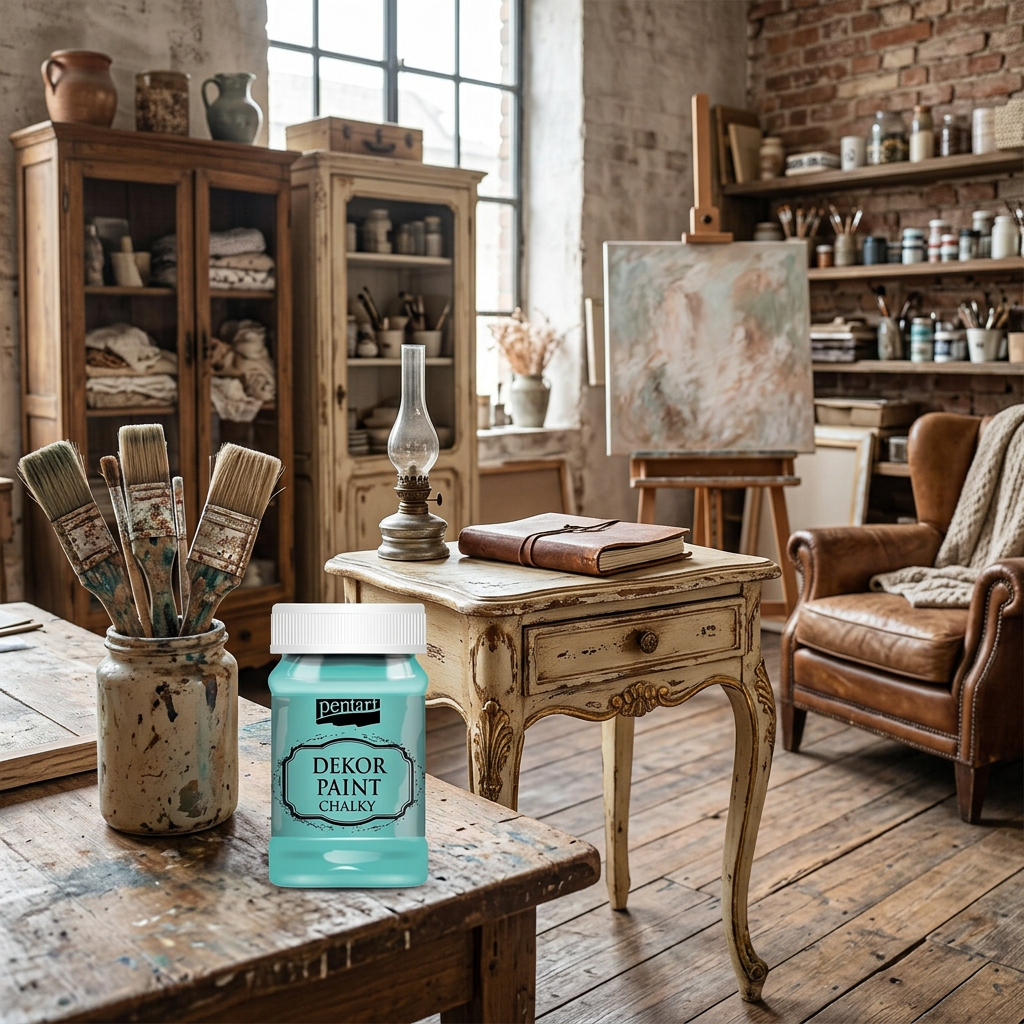 Křídová a dekorační barva PENTART 100 ml PATINA ZELENÁ