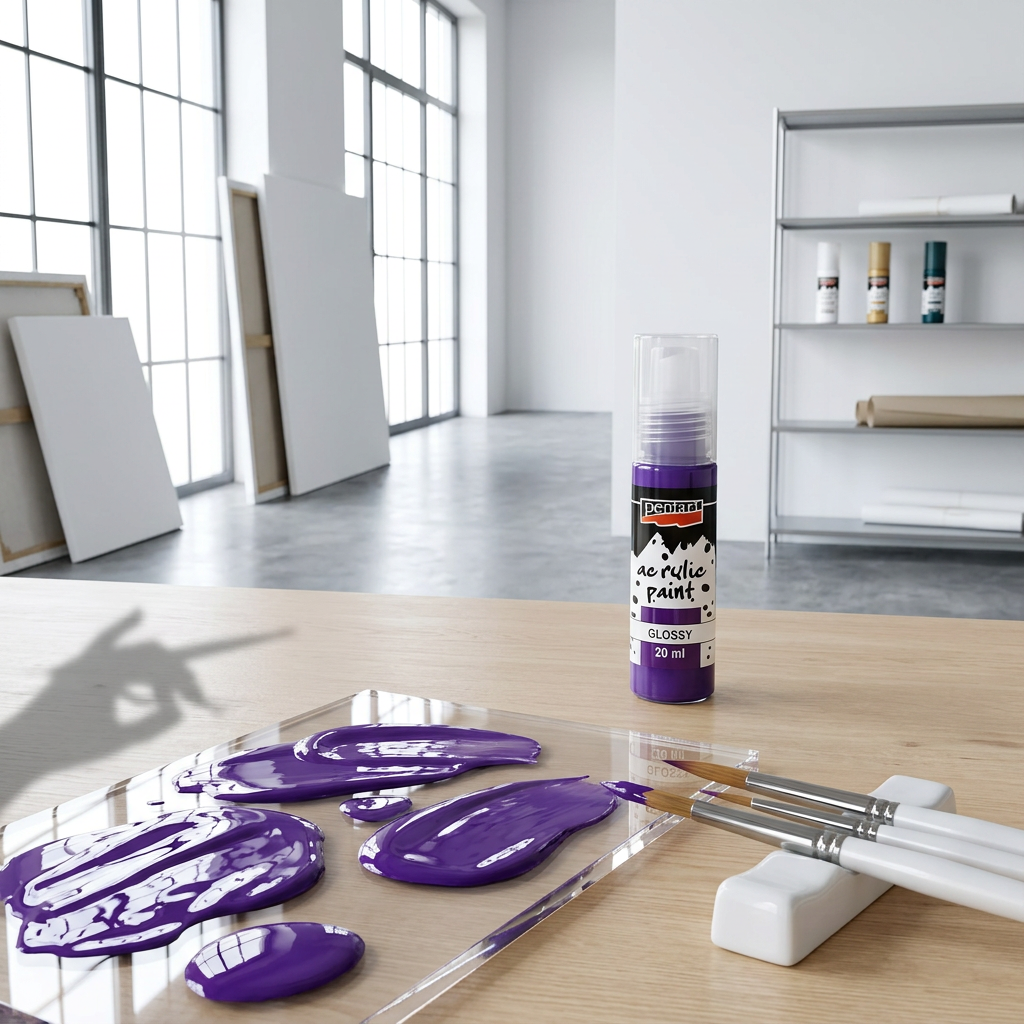 Akrylová barva lesklá PENTART 20 ml SVĚTLÁ PURPUROVÁ