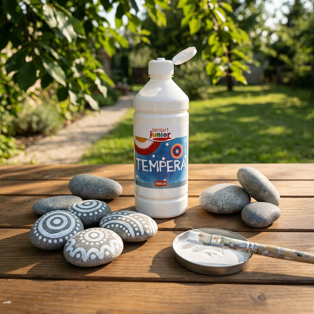 Temperová barva Junior PENTART 1000 ml BÍLÁ