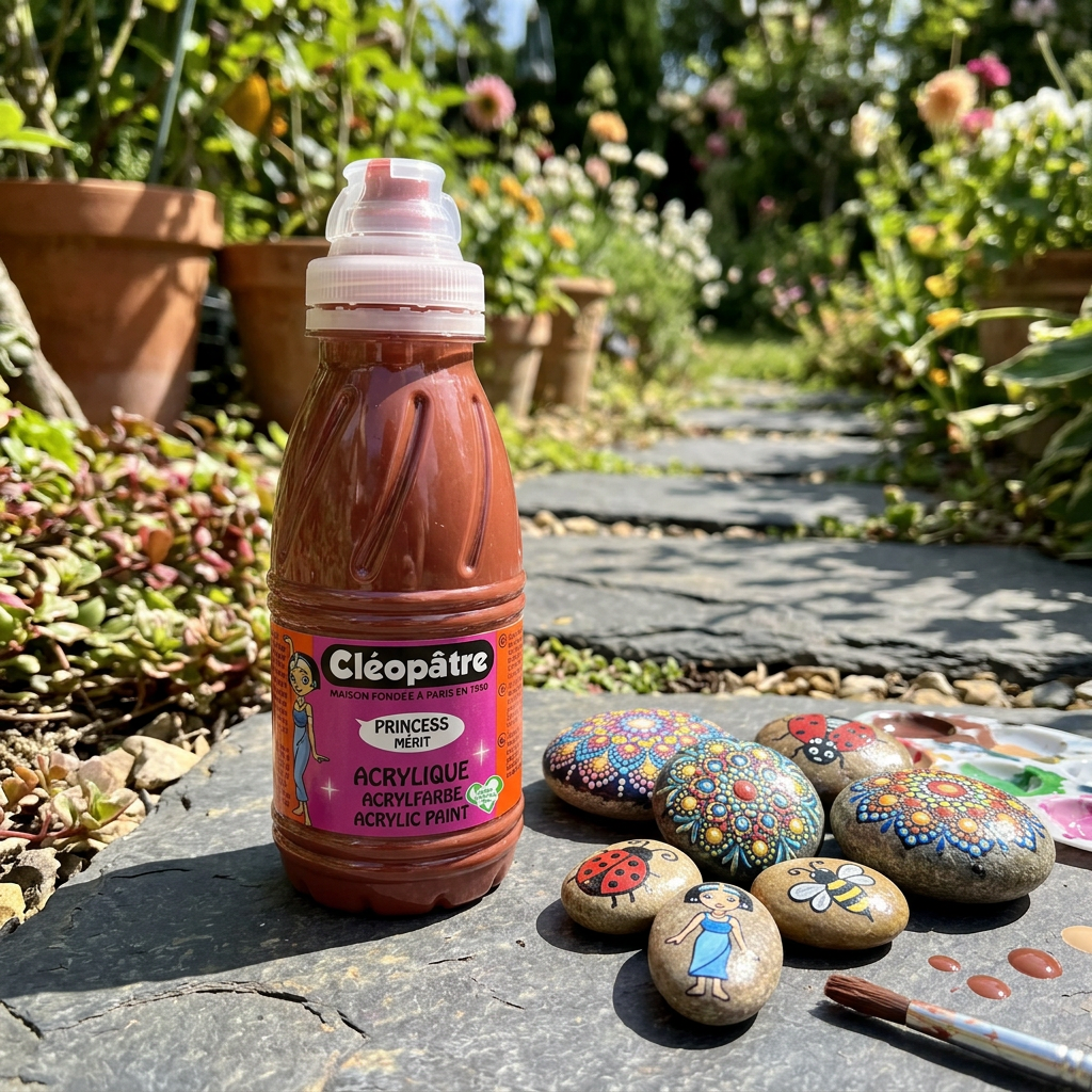 Akrylová barva CLEOPATRE 250 ml HNĚDÁ