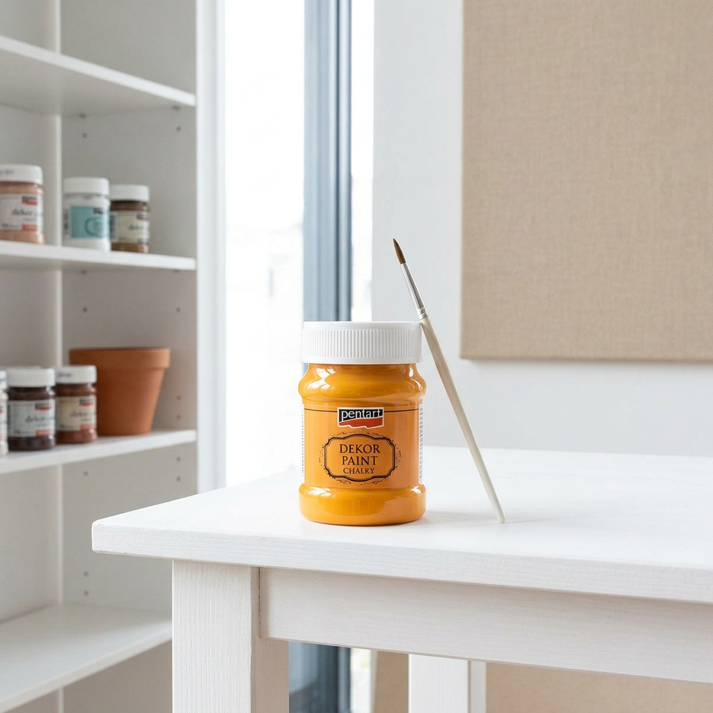 Křídová a dekorační barva PENTART 230 ml ORANŽOVÁ