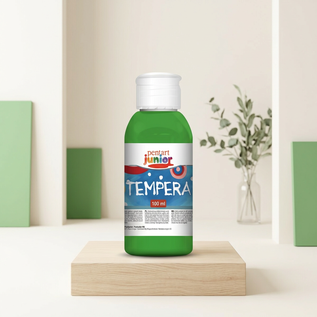 Temperová barva Junior PENTART 100 ml SVĚTLE ZELENÁ