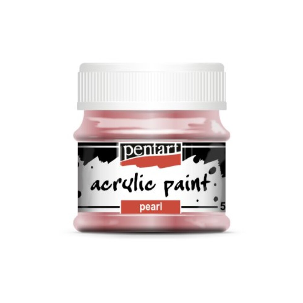 Akrylová barva perleťová PENTART 50 ml RŮŽOVÁ