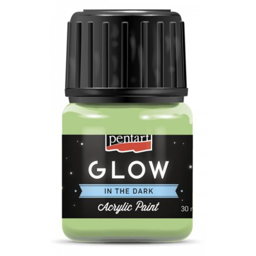 Akrylová barva svítící ve tmě PENTART 30 ml ZELENÁ
