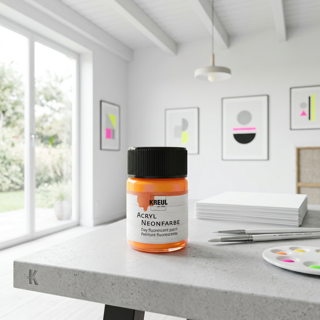Akrylová barva neonová KREUL 50 ml ORANŽOVÁ