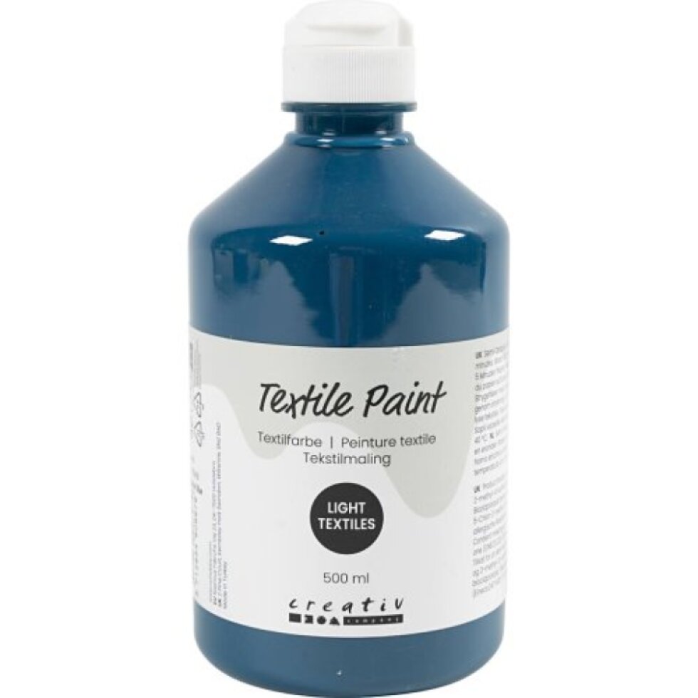 Barva na textil CREATIV 500 ml TYRKYSOVÁ MODRÁ