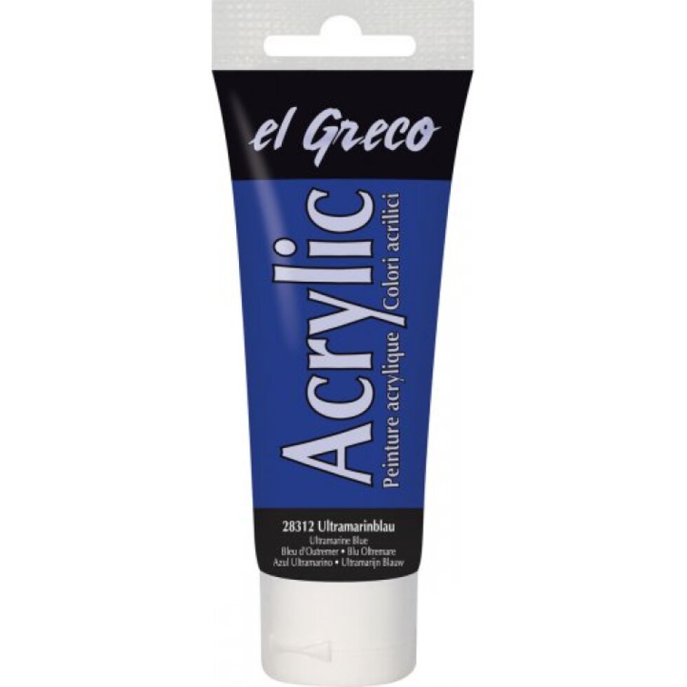 Akrylová barva EL GRECO 75 ml ULTRAMARÍNOVÁ MODRÁ
