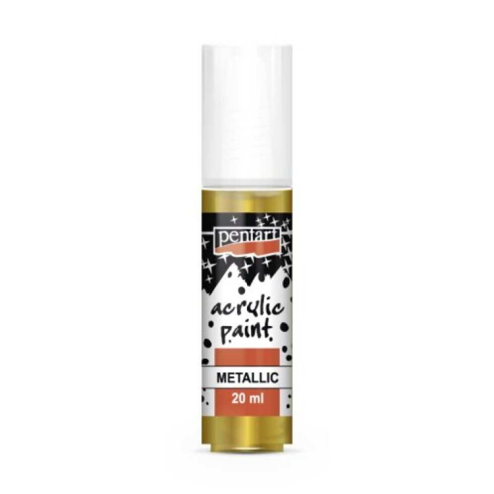 Akrylová barva metalická PENTART 20 ml ANTICKÁ ZLATÁ