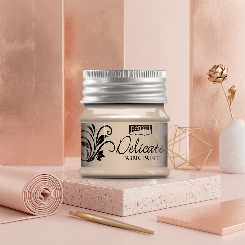 Barva na textil delikátní PENTART 50 ml RŮŽOVÉ ZLATO