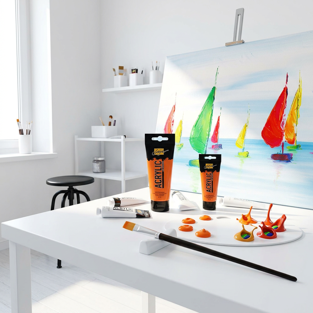 Akrylová barva SOLO GOYA 100 ml ORANŽOVÁ