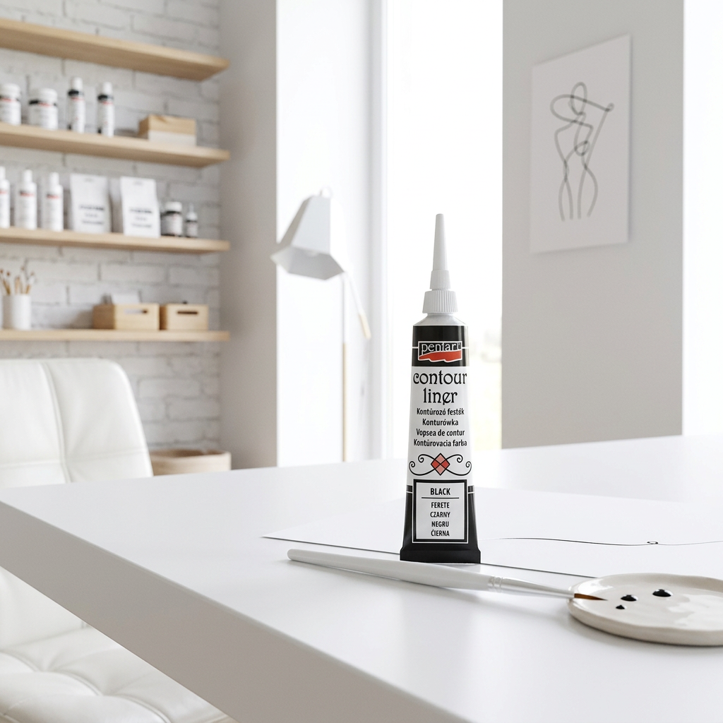 Konturovací liner univerzální PENTART 20 ml ČERNÁ