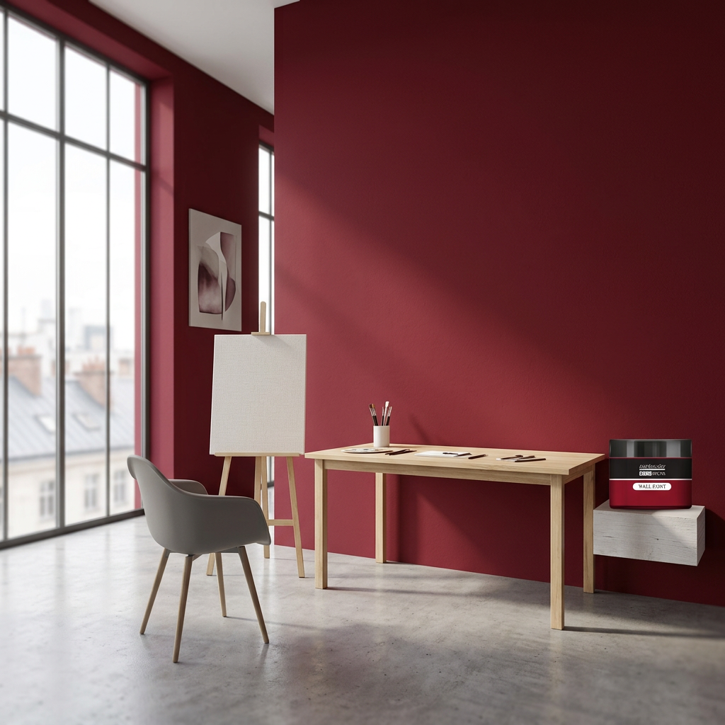 Barva na zeď WALL DECOR 150 ml BORDEAUX