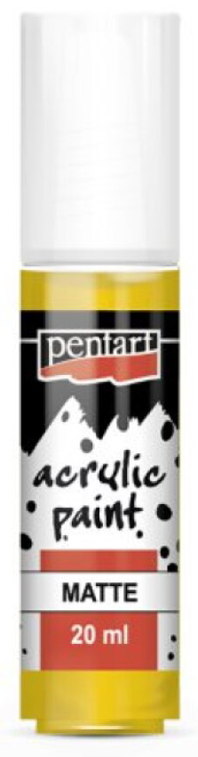 Akrylová barva matná PENTART 20 ml ŽLUTÁ