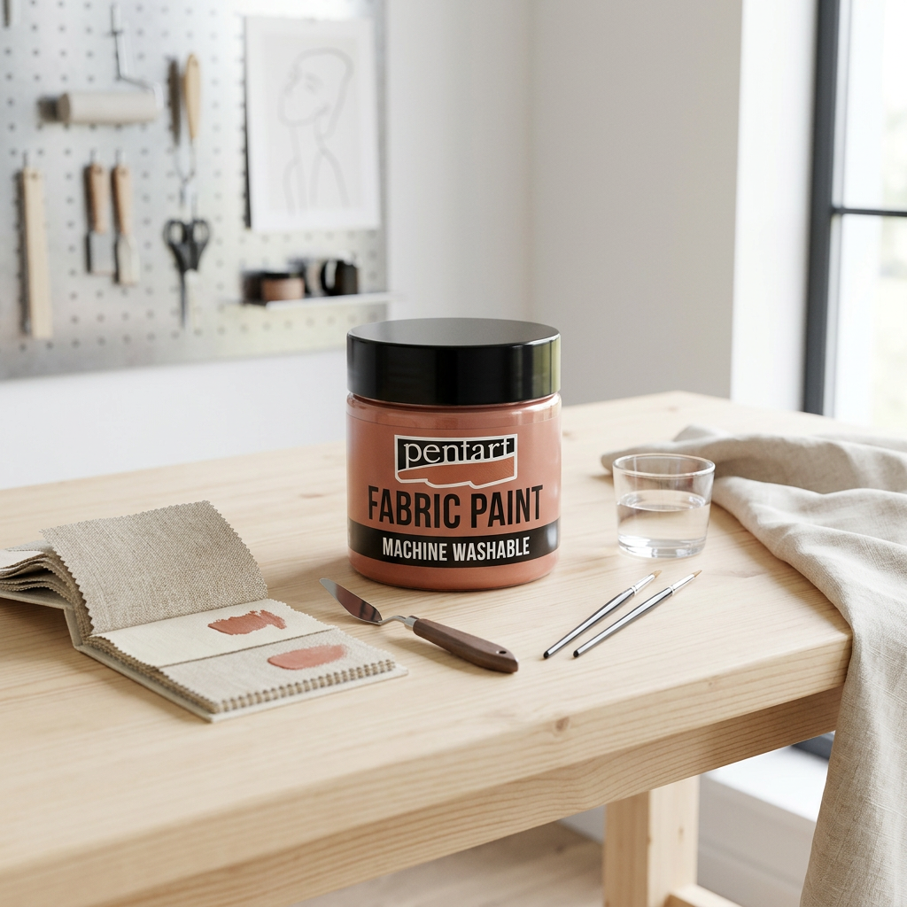Barva na světlý a tmavý textil metalická PENTART 50 ml MĚDĚNÁ