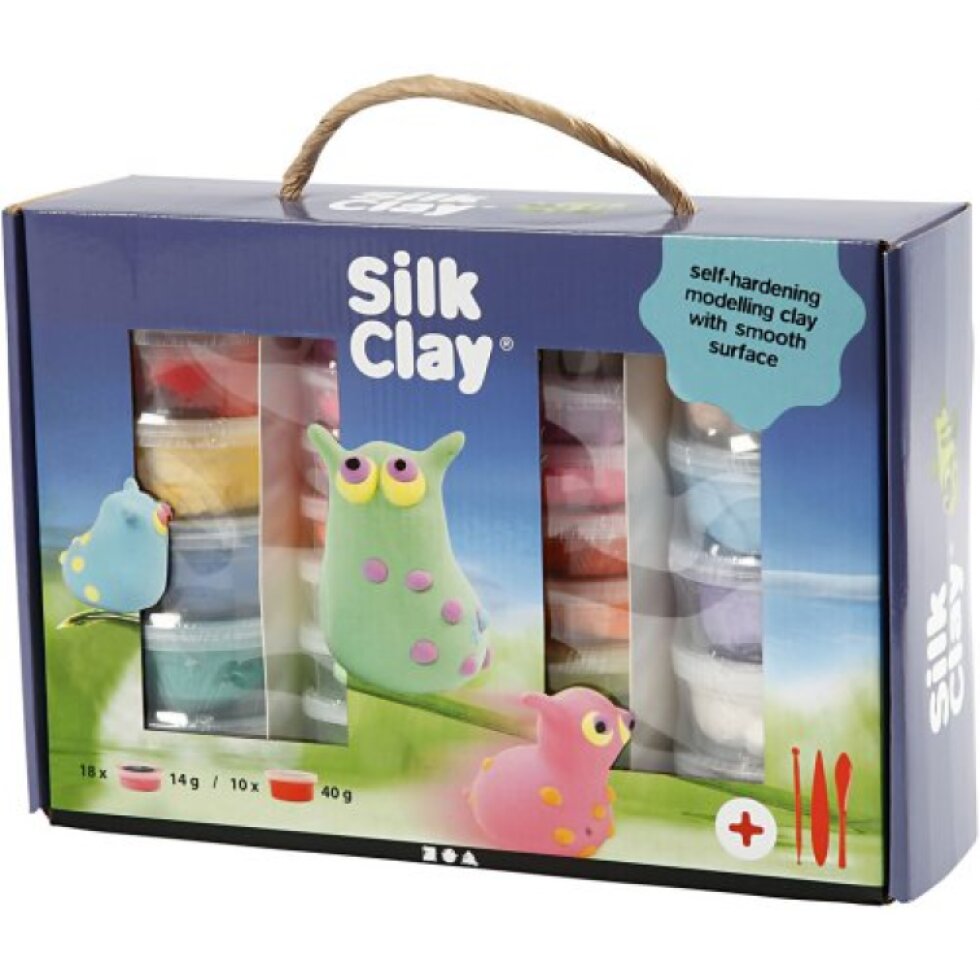 Silk Clay hedvábná modelovací hmota DÁRKOVÁ SADA
