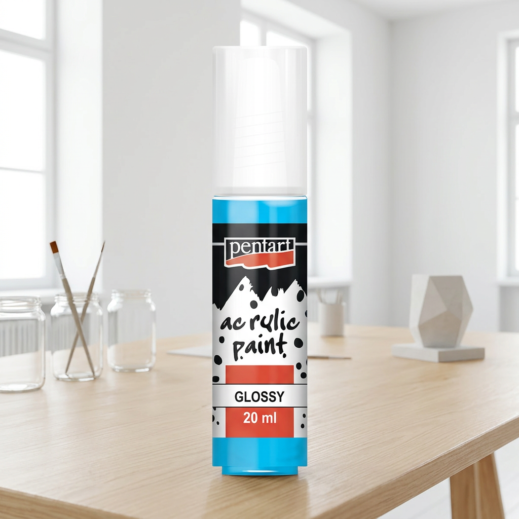 Akrylová barva lesklá PENTART 20 ml SVĚTLÁ MODRÁ