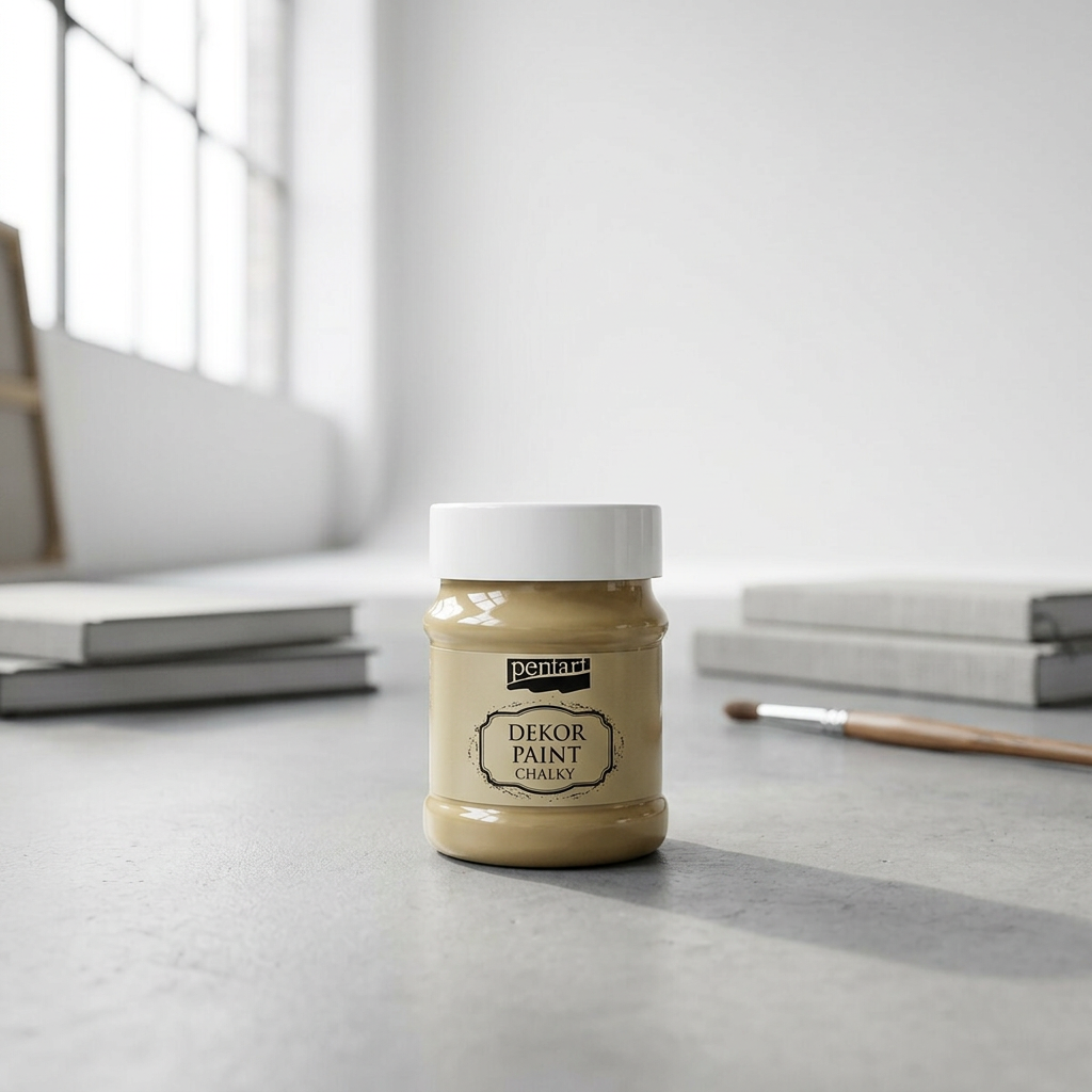 Křídová a dekorační barva PENTART 230 ml SKOŘÁPKA BÍLÁ